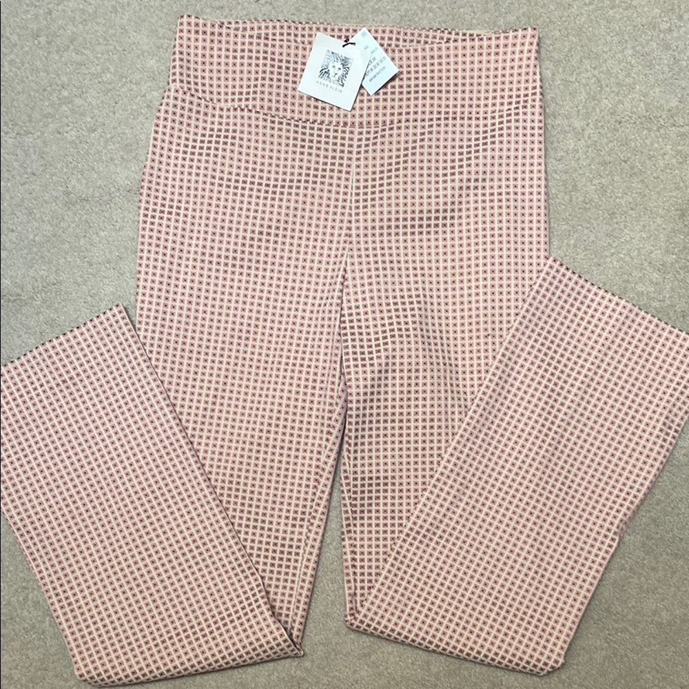 NWT! Anne Klein Peach Blossom Multi Stretch Trousers